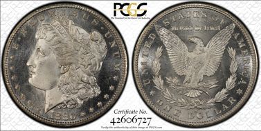 1880-S $1 MS67+