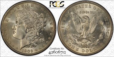 1903 $1 MS67+