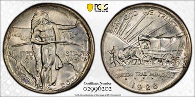 1926 50C Oregon MS67