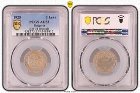 1925 2 Leva KM-38 Brussels AU53