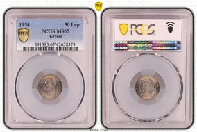 1954 50 Lep MS67