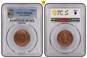 1944 1/2D MS65RB