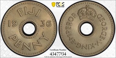 1936 1D George V MS66