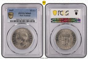 1943 1/2 Cr KM-11  Ag MS63