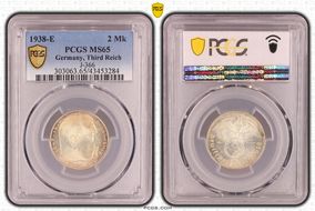 1938-E 2 Mk J-366 MS65