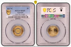 2017-C $2 Lest We Forget Colorized MS69