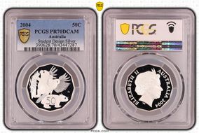 2004 50C Student Design Silver PR70DCAM