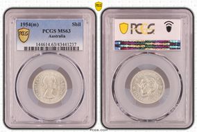 1954(m) Shil KM-53  Ag MS63