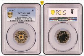 2015-C $2 Remembrance Day In Flanders Fields Colorized MS69