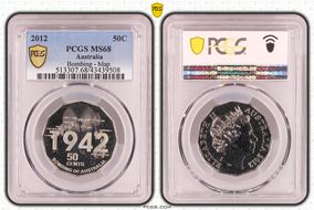 2012 50C Bombing - Map MS68