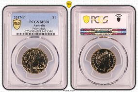 2017-P $1 Privy Mark MS68