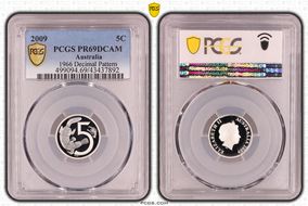2009 5C 1966 Decimal Pattern PR69DCAM
