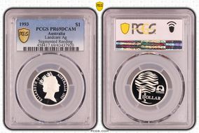 1993 $1 Landcare Ag Segmented Reeding PR69DCAM