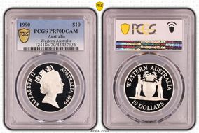 1990 $10 Western Australia PR70DCAM