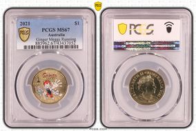 2021 $1 Ginger Meggs Running MS67
