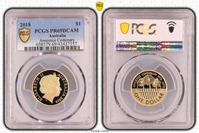 2018 $1 Armistice Centenary PR69DCAM