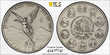 2018-Mo 2 Onza Libertad Ag - Antiqued SP70