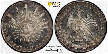 1861-Mo CH 2 R KM-374.10 MS66+ PL