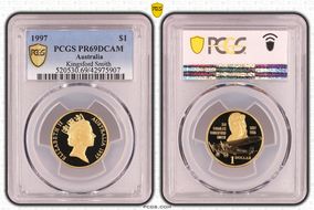 1997 $1 Kingsford Smith PR69DCAM