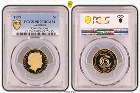 1999 $1 Older Persons PR70DCAM