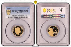 2008 $2 PR70DCAM