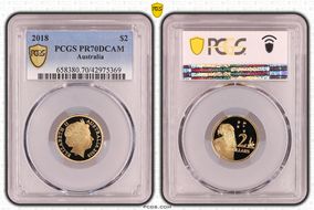 2018 $2 30th Anniversary Designed by Ian Rank-Broadley Effigy PR70DCAM