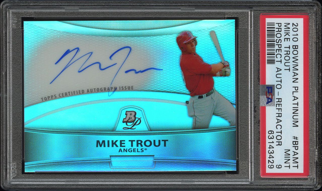 2013 Topps Toys R Us Purple Border 536 Mike Trout 2012 AL Defensive POY