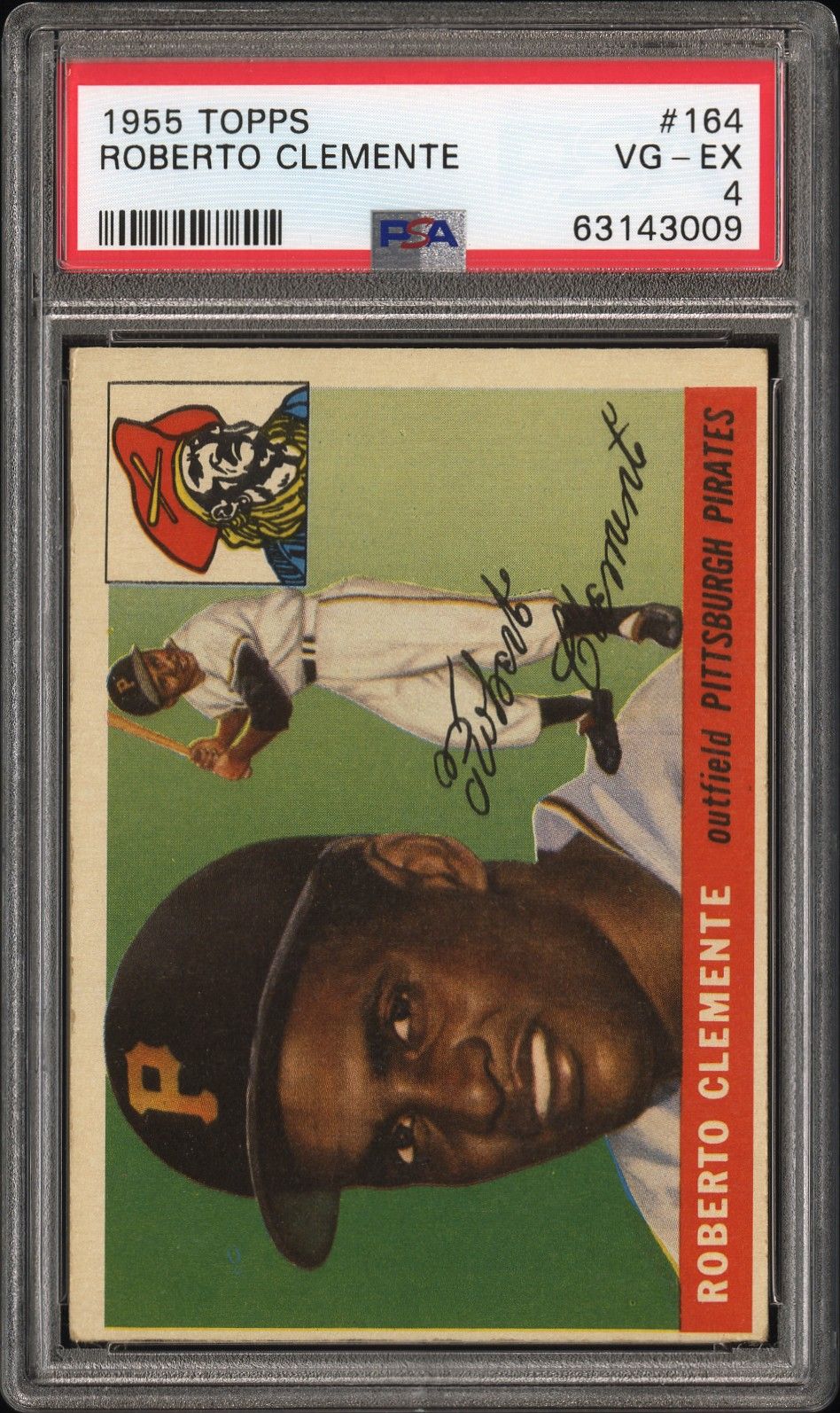 1955 Topps 1955 Topps #164 Roberto Clemente front