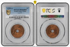 1938-A 1C Lec-99 MS64RB