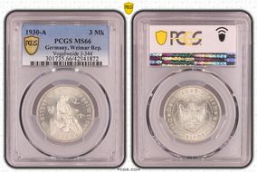 1930-A 3 Mk Vogelweide J-344 MS66