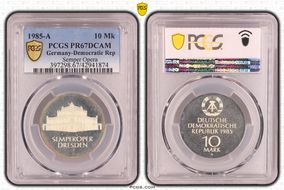1985-A 10 Mk Semper Opera PR67DCAM