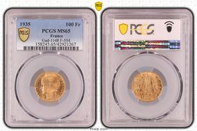 1935 100 Fr Gad-1148 F-554 MS65