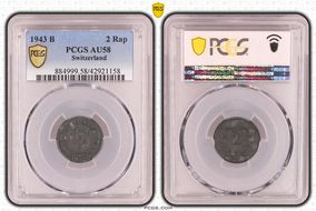 1943 B 2 Rap AU58