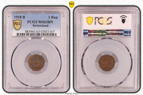 1918 B 1 Rap MS63BN