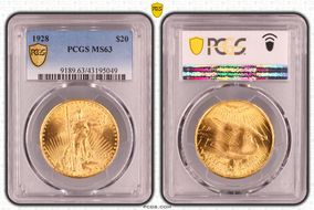 1928 $20 MS63