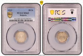 1913 50 St KM-30  Ag MS63