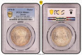 1870-B Thaler KM-1214 Dav-895 MS64+