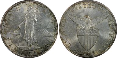 1905-S Peso Allen-16.06 Curved Serif MS64