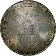 1909-S Peso KM-172  Ag MS67