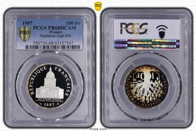 1997 100 Fr Pantheon Gad-898 PR68DCAM