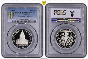 1994 100 Fr Pantheon Gad-898 PR69DCAM