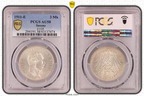 1911-E 3 Mk J-135 AU58