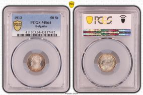 1913 50 St KM-30  Ag MS64