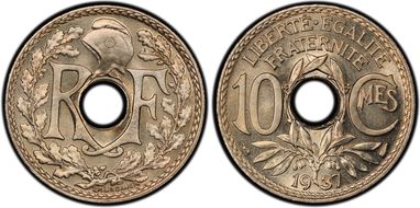 1937 10C Gad-286 F-138 MS67+