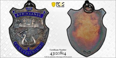 No Date Medal Laidlaw-0180 Ag African Art Association MS64