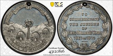 1911 Medal King Williams Town Sn Golden Jubilee SP1