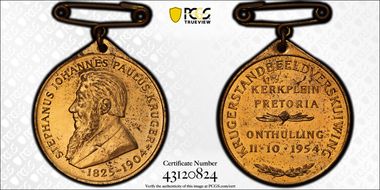 1954 Medal Laidlaw-0074a Bronze Afrikaans Version MS62