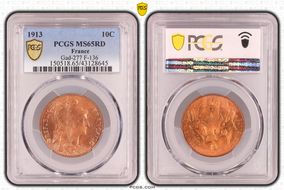 1913 10C Gad-277 F-136 MS65RD