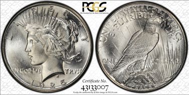 1925 $1 MS66+