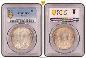 1935 S$1 MS62
